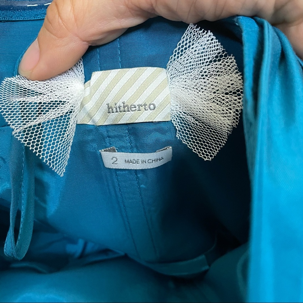 Anthro BHLDN blue batten bow dress 2 by Hitherto - Picture 9 of 12